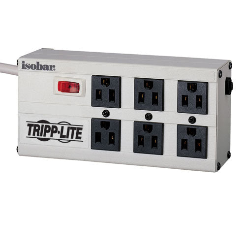 Tripp Lite Isobar Surge Protector Strip Metal 6 Outlet 6' Cord 3330 Joules - American Tech Depot