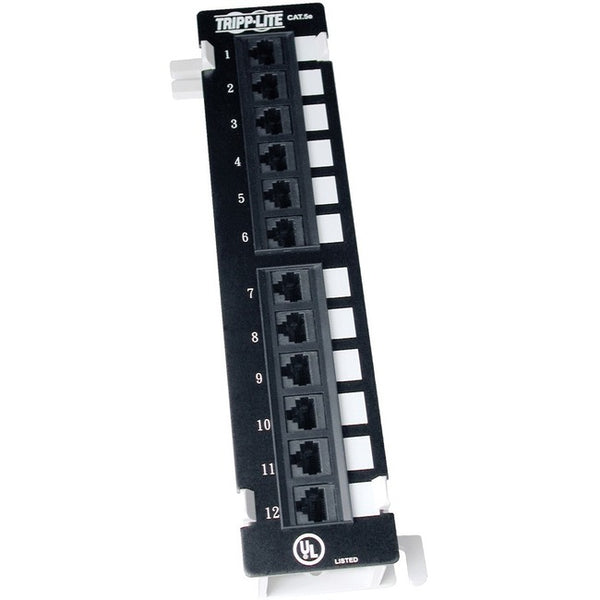 Tripp Lite 12-Port Cat5e Cat5 Wall Mount Patch Panel 568B 110 Punch TAA - American Tech Depot