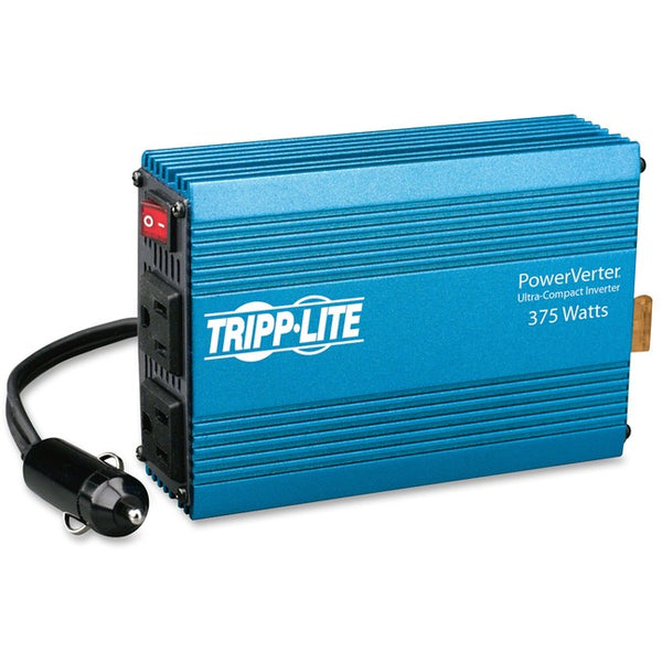 Tripp Lite Compact Car Portable Inverter 375W 12V DC to 120V AC 2 Outlets - American Tech Depot