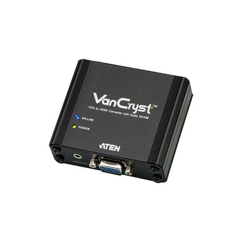 ATEN VGA to HDMI Converter with Audio-TAA Compliant - American Tech Depot