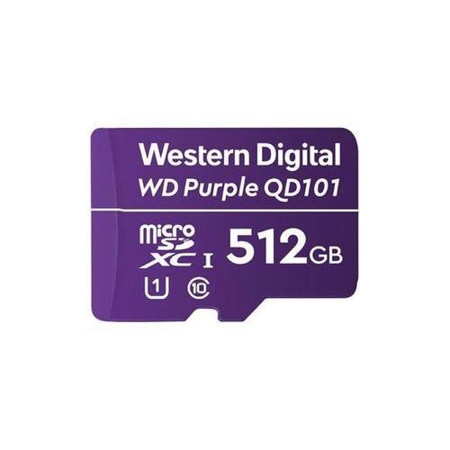 WD Purple WDD512G1P0C 512 GB Class 10-UHS-I (U1) microSDXC - American Tech Depot